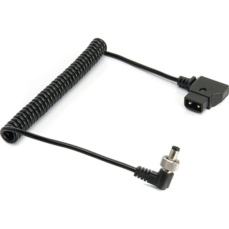 ANDYCINE D-Tap to Locking DC 2.5mm Right-Angle Coiled Cable (12 to 39")