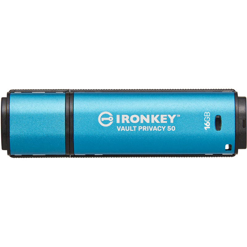 Kingston 16GB IronKey Vault Privacy 50 Series USB-A 3.2 Gen 1 Flash Drive (TAA Compliant)