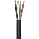 SatMaximum 16 AWG UV-Rated 4-Conductor Direct-Burial Outdoor Speaker Cable (Black, 250')