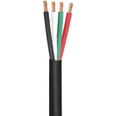 SatMaximum 16 AWG UV-Rated 4-Conductor Direct-Burial Outdoor Speaker Cable (Black, 500')