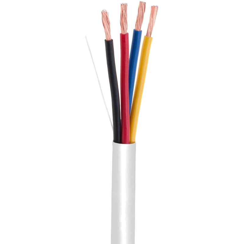 SatMaximum 18 AWG CL2-Rated 4-Conductor Speaker Cable for In-Wall Installation (White, 250')