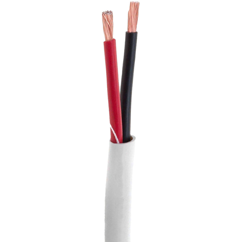 SatMaximum 12 AWG CL2-Rated 2-Conductor Speaker Cable for In-Wall Installation (White, 100')