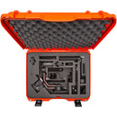 Nanuk Waterproof Hard Case with Custom-Cut Foam Insert for DJI RS 3 and RS 3 Pro Combo (Orange)