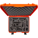 Nanuk Waterproof Hard Case with Custom-Cut Foam Insert for DJI RS 3 and RS 3 Pro Combo (Orange)