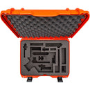 Nanuk Waterproof Hard Case with Custom-Cut Foam Insert for DJI RS 3 and RS 3 Pro Combo (Orange)