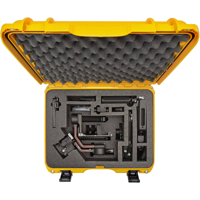 Nanuk Waterproof Hard Case with Custom-Cut Foam Insert for DJI RS 3 and RS 3 Pro Combo (Yellow)