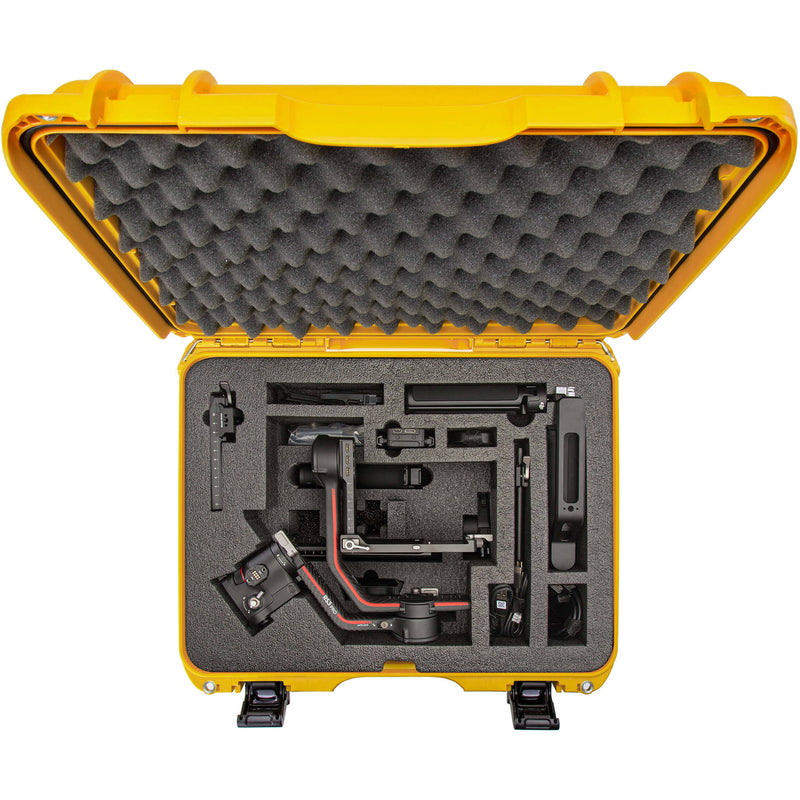 Nanuk Waterproof Hard Case with Custom-Cut Foam Insert for DJI RS 3 and RS 3 Pro Combo (Yellow)