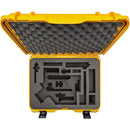 Nanuk Waterproof Hard Case with Custom-Cut Foam Insert for DJI RS 3 and RS 3 Pro Combo (Yellow)