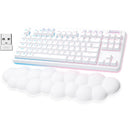 Logitech G G715 LIGHTSPEED Wireless Mechanical Gaming Keyboard (White Mist, GX Blue Switches)