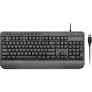 X9 Performance 114-Key Multimedia USB Keyboard with Wrist Rest