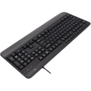 X9 Performance 114-Key Multimedia USB Keyboard with Wrist Rest