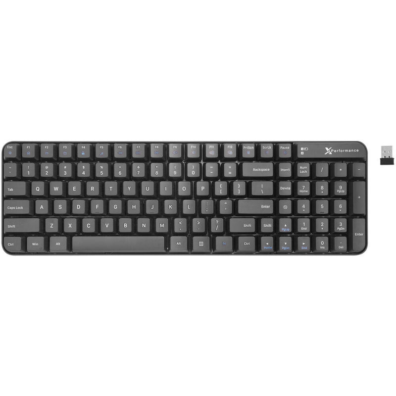 X9 Performance 102-Key Full Size Wireless RF Keyboard for Windows