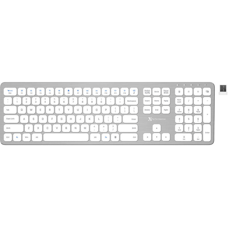 X9 Performance Rechargeable 110-Key Slim Wireless RF Keyboard for PC