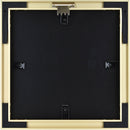 MCS Framatic Fineline Frame with 8 x 8" Glass & 5 x 5" Mat (Brass)