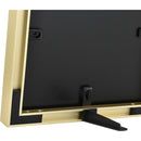 MCS Framatic Fineline Frame with 8 x 8" Glass & 5 x 5" Mat (Brass)