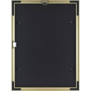 MCS Framatic Fineline Frame with 12 x 16" Glass & 8 x 12" Mat (Brass)