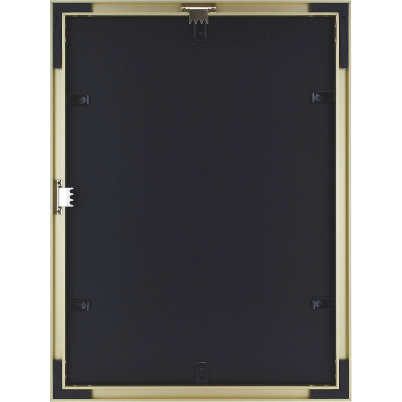 MCS Framatic Fineline Frame with 12 x 16" Glass & 8 x 12" Mat (Brass)