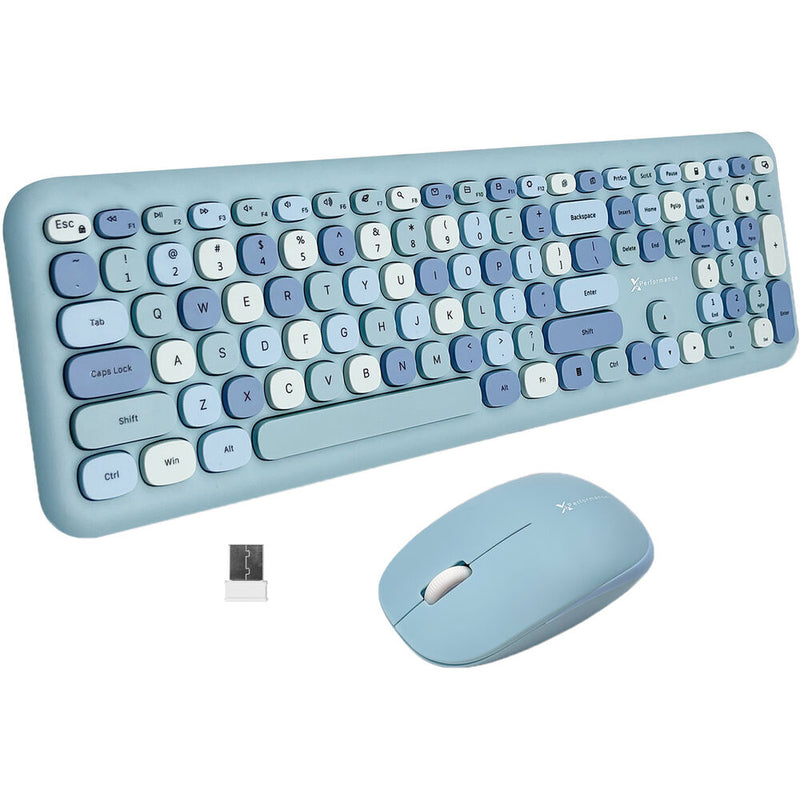 X9 Performance Wireless Keyboard and Mouse (Light Blue)