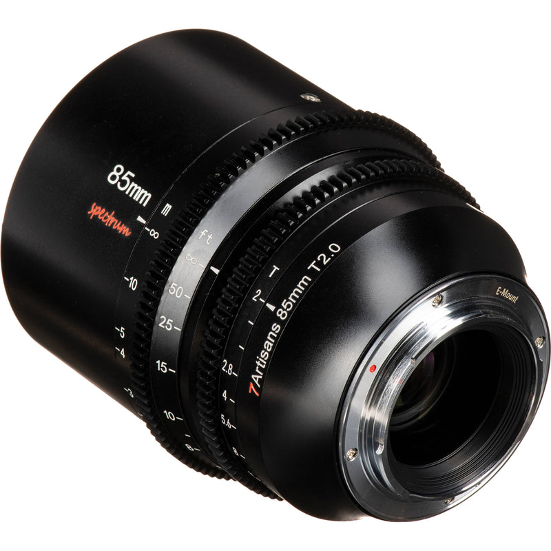 7artisans Photoelectric 85mm T2.0 Spectrum Prime Cine Lens (E Mount)