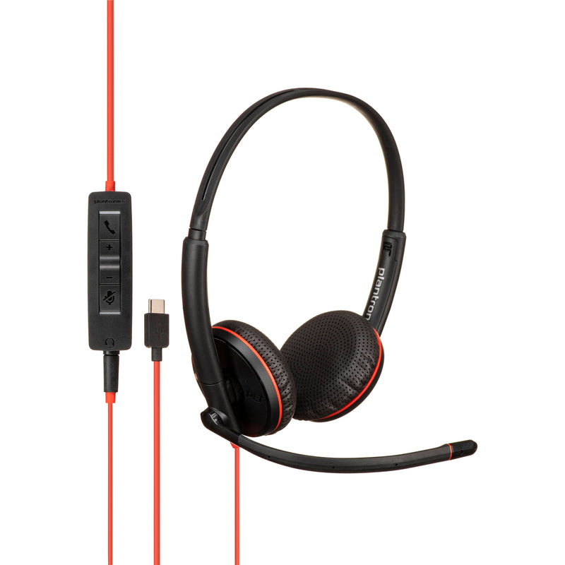 Buy in India Poly Blackwire 3225 USB Type C Corded Stereo UC