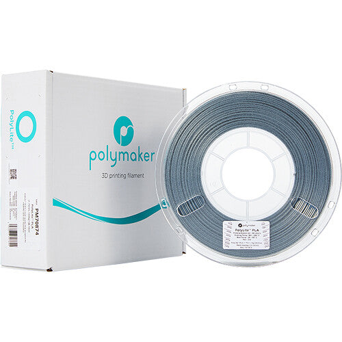 Polymaker 1.75mm PolyLite PLA Filament (Silk Silver, 2.2 lb)