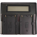 IndiPRO Tools Dual LCD Charger for BP-U Series Batteries