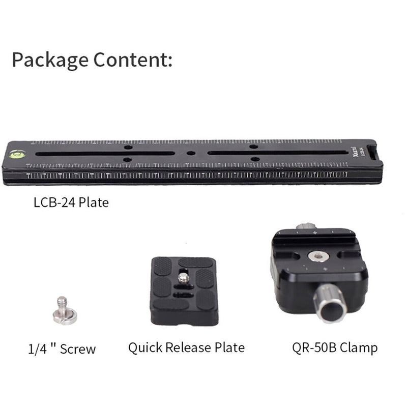 XILETU LCB-24B 240mm Multifunctional Long Quick Release Plate Set