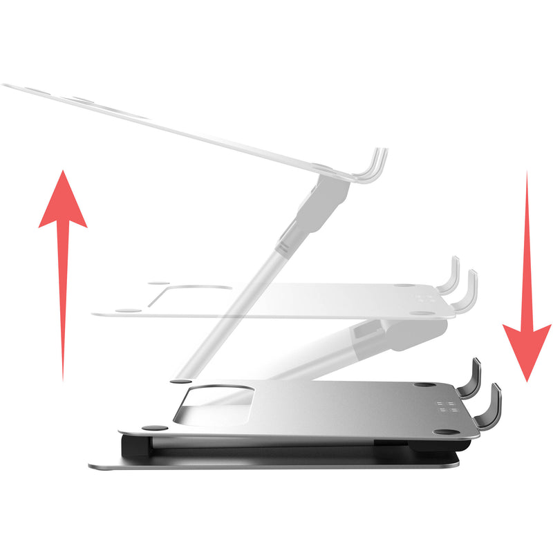 CTA Digital Height-Adjustable Folding Desk Mount for Laptops