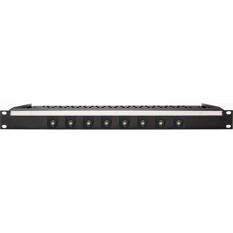 My Custom Shop 8-Port Recessed 75-Ohm BNC Feed-Through Patch Panel with Rear Lacing Bar (1 RU)