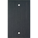 My Custom Shop Single-Gang Blank Wall Plate (Black Anodized Aluminum)