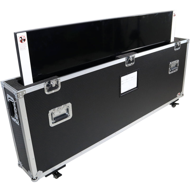 ProX Single Flat Panel Monitor Case with Low Profile Wheels for LED TV (55 to 70")