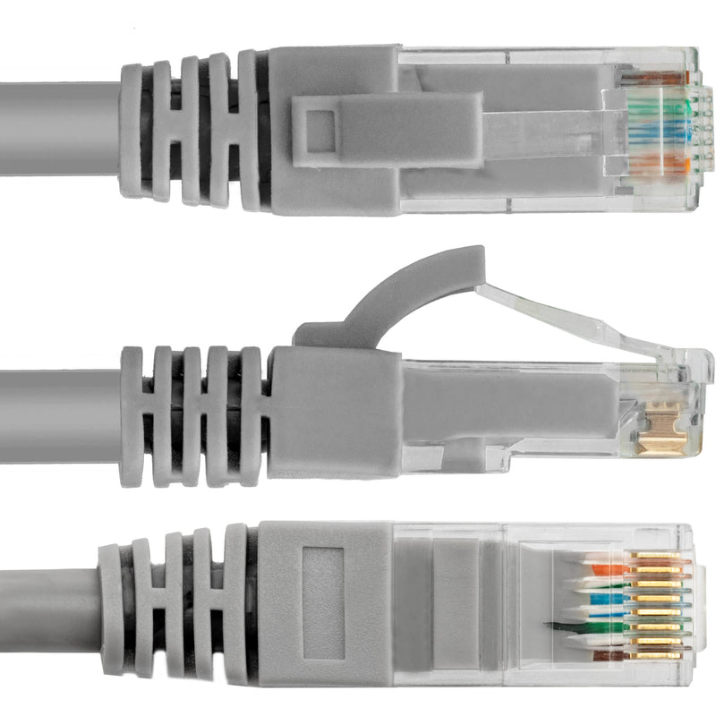 Pearstone Cat 6 Snagless Network Patch Cable (Gray, 1')