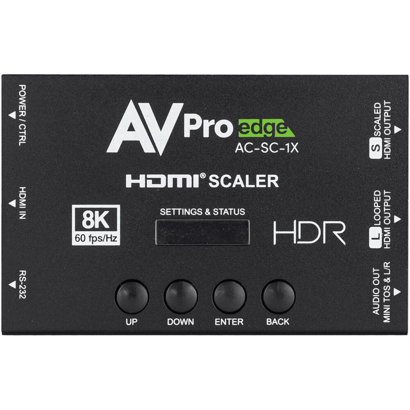 AVPro Edge AC-SC-1X 8K HDMI Downscaler, EDID Manager & Audio De-Embedder