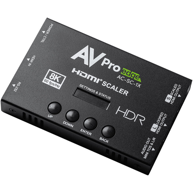 AVPro Edge AC-SC-1X 8K HDMI Downscaler, EDID Manager & Audio De-Embedder