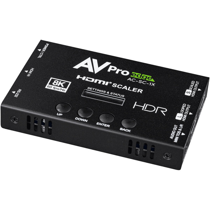 AVPro Edge AC-SC-1X 8K HDMI Downscaler, EDID Manager & Audio De-Embedder