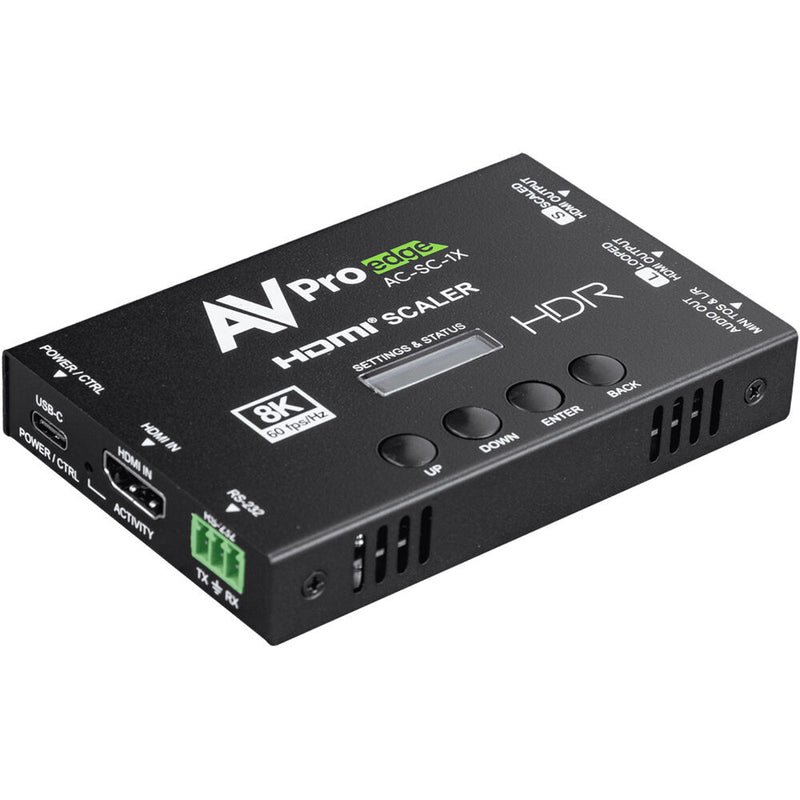 AVPro Edge AC-SC-1X 8K HDMI Downscaler, EDID Manager & Audio De-Embedder