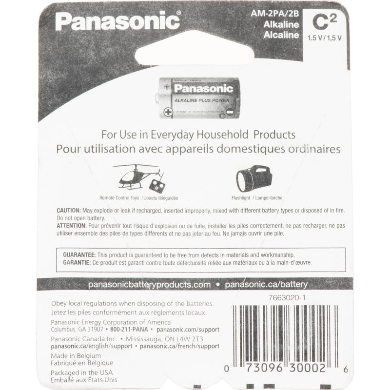 Panasonic Alkaline Plus Power C Batteries (2-Pack)