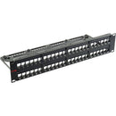 Simply45 S45-2048U Unshielded UTP Keystone Patch Panel (48-Port, 2 RU)