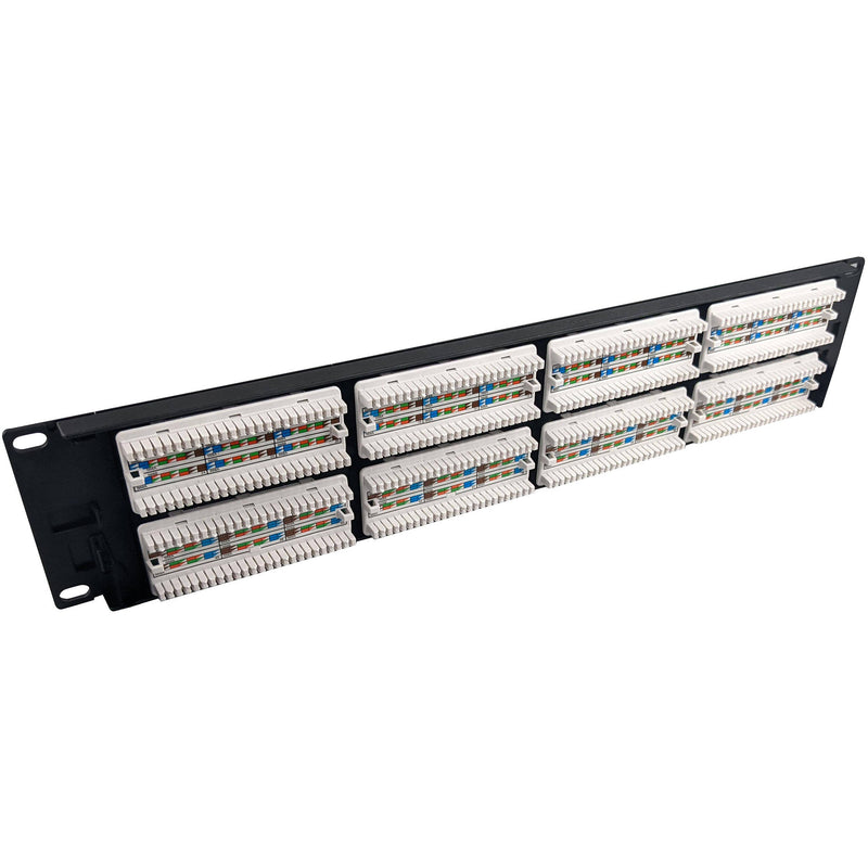 Simply45 48 Port Loaded UTP Patch Panel (Cat5e, 2 RU)