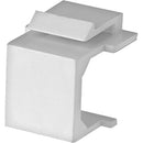 Simply45 S45-3207W Blank Keystone Snap-In Inserts (White, 10-Piece Bag)