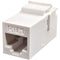 Simply45 Cat 5e Unshielded Keystone Feed-Thru Coupler (White)