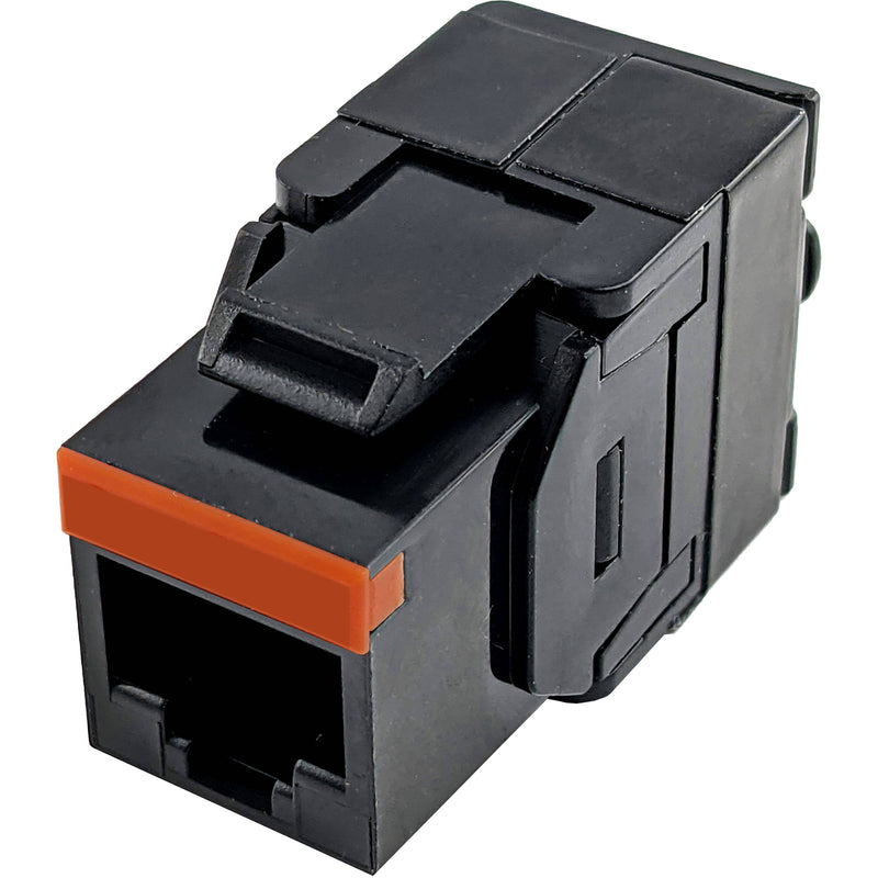 Simply45 S45-3500B Cat 5e UTP 180 Degree Keystone Jack (Black)