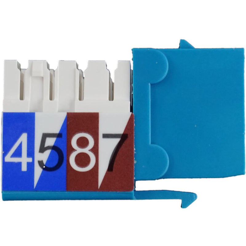 Simply45 Cat5e 90&deg; Unshielded Keystone Jack (Blue)