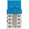 Simply45 Cat5e 90&deg; Unshielded Keystone Jack (Blue)