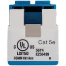 Simply45 Cat5e 90&deg; Unshielded Keystone Jack (Blue)