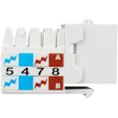 Simply45 Cat6 90&deg; Unshielded Keystone Jack (White)