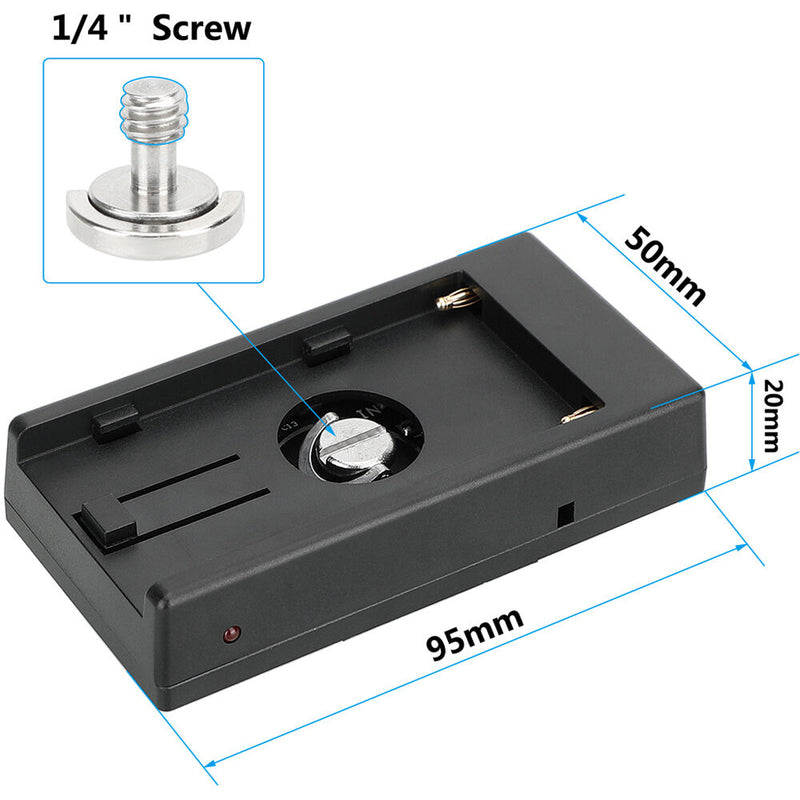 CAMVATE Sony L-Series Battery Adapter Plate for Blackmagic Pocket Cinema Camera 4K/6K