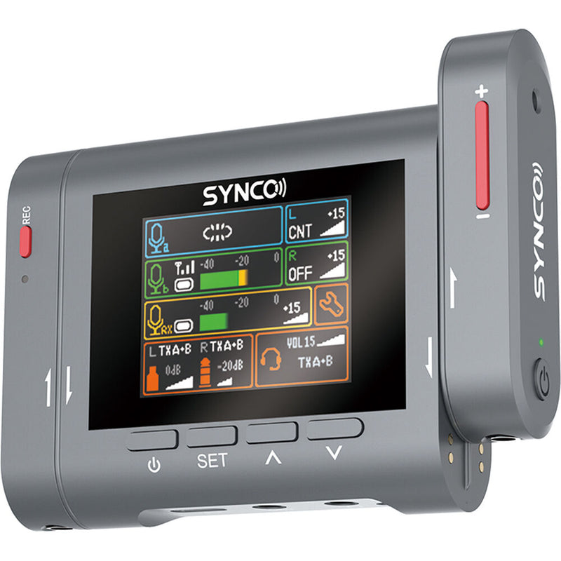 Synco G3 2-Person Compact Digital Wireless Microphone Recording System for Cameras and Mobile Devices (Silver Gray, 2.4 GHz)