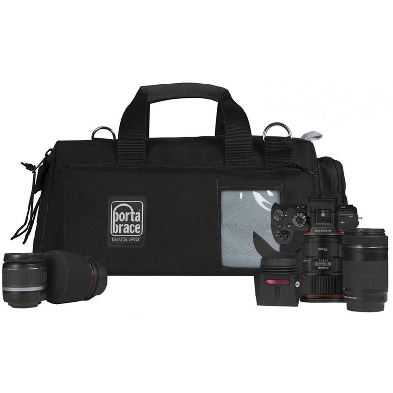 PortaBrace Semi-Rigid Lightweight Cargo Case for Canon XA35 (Small, Black)