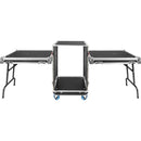 Gator GTOUR16U-TBL ATA Road Rack Case with Dual Fold-Out Tables (17" Depth, 19 RU, with Casters)